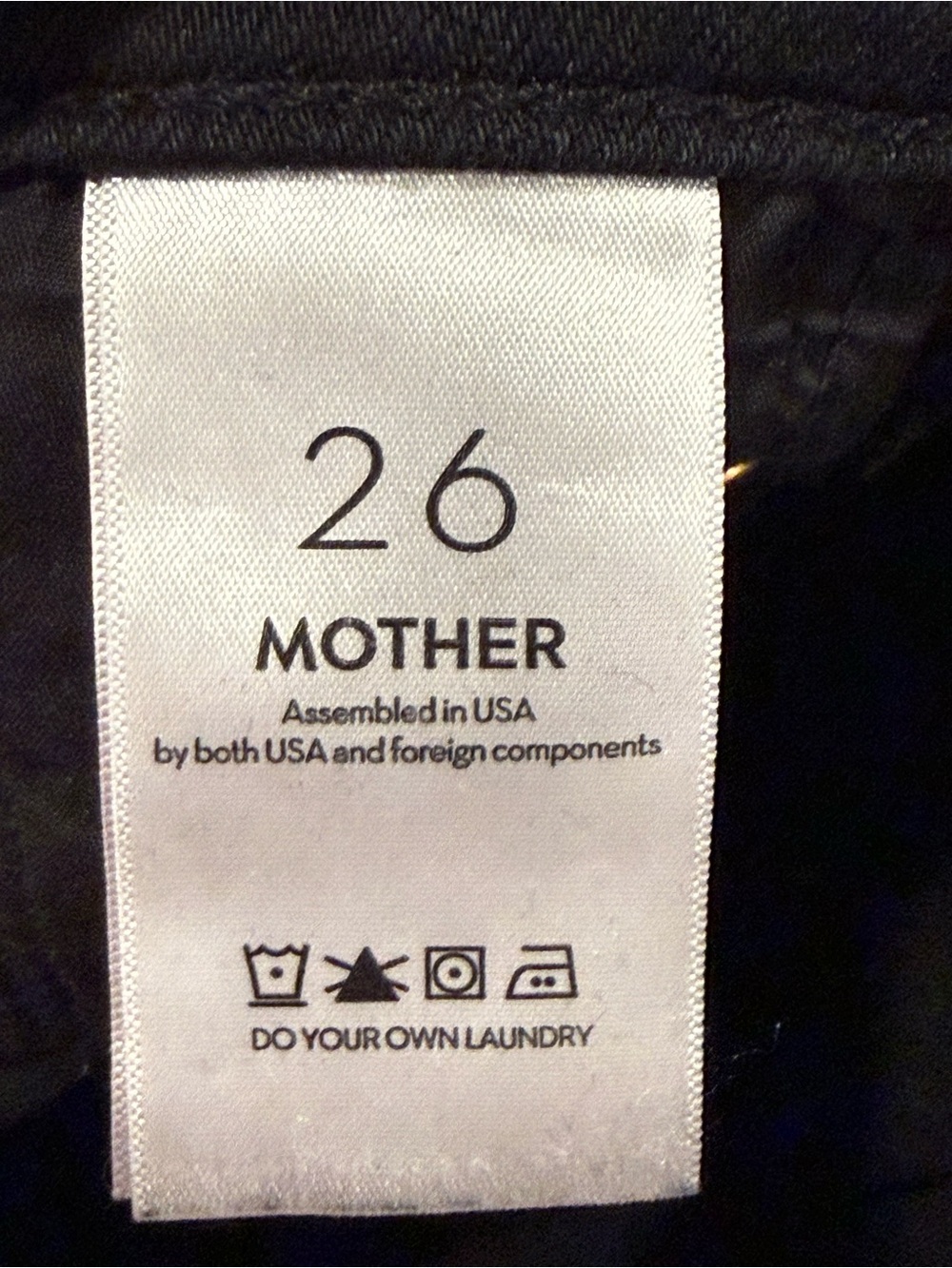 MOTHER Black Flare Jeans with Subtle Fade - Picture 4 of 4